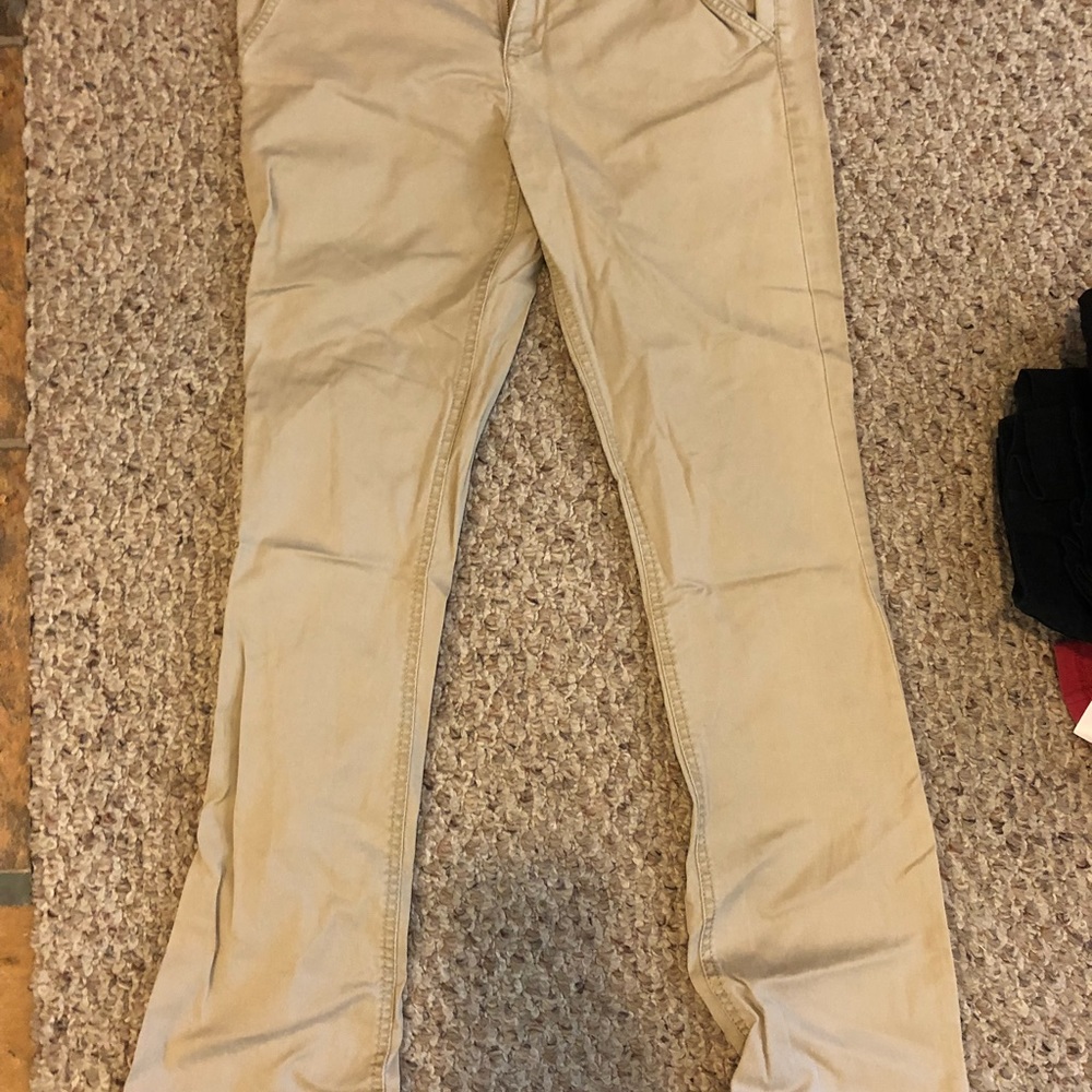 Bootcut khaki pants